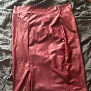 faux leather pencil skirt | 2x | like new